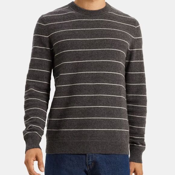 Theory Haider Cashmere Sweater Striped - Picture 1 of 8